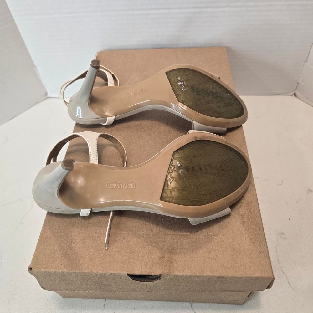 Calvin Klein Nadina Sandals kid skin cocoon soft white - 9.5 US - Picture 5 of 8